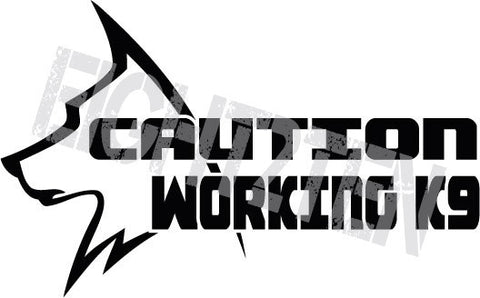 Working K9 Decal - EIGHT2TEN- Kydex Holsters