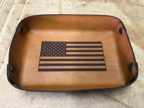 American Flag Valet Tray