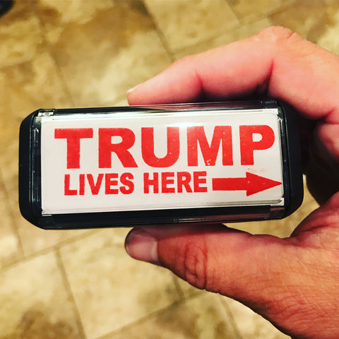 Trump Lives Here Stamp